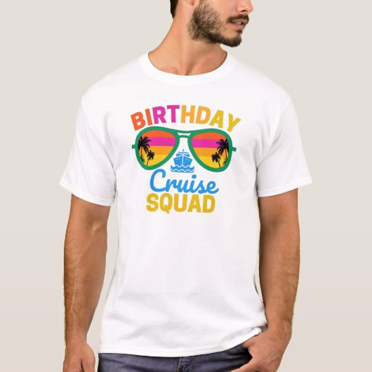 Birthday Cruise Squad T-shirt (Voorkant)