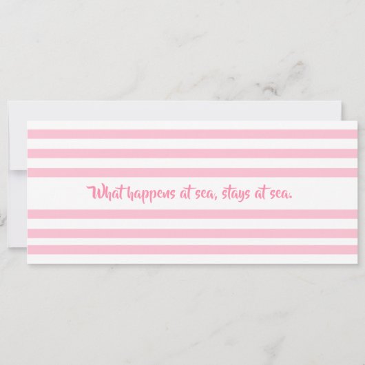 Birthday Cruise ticket instapkaart Kaart (Achterkant)