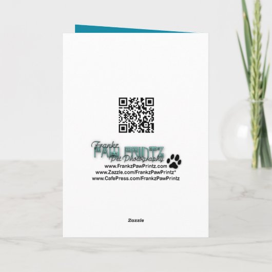 Birthday Cupcake Beagle Kaart (Achterkant)