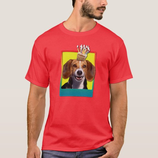 Birthday Cupcake - Beagle T-shirt (Voorkant)