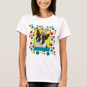 Birthday Cupcake - Boston Terrier T-shirt