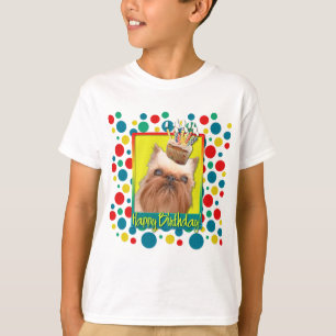 Birthday Cupcake - Brussels Griffon T-shirt