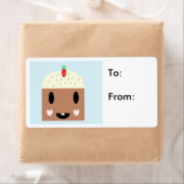 Birthday cupcake Cadeaulabels Etiket (Insitu)