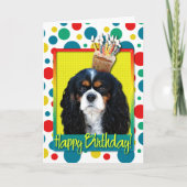 Birthday Cupcake - Cavalier - Tri-Color Kaart (Voorkant)