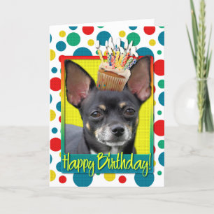 Birthday Cupcake - Chihuahua - Isabella Kaart