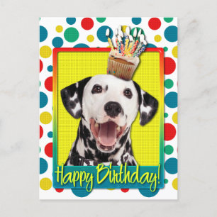 Birthday Cupcake - Dalmatian Briefkaart
