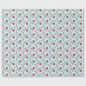 Birthday Cupcake Dalmatian Wrapping Paper Cadeaupapier (Vlak)