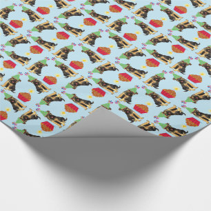 Birthday Cupcake English Setter Wrapping Paper Cadeaupapier