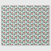 Birthday Cupcake English Setter Wrapping Paper Cadeaupapier (Vlak)