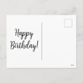 Birthday Cupcake Feestdagenkaart (Achterkant)