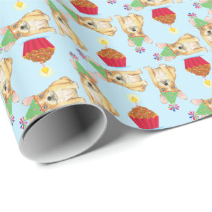 Birthday Cupcake French Bulldog Wrapping Paper Cadeaupapier