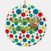 Birthday Cupcake - GoldenDoodle Keramisch Ornament (Achterkant)