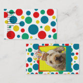 Birthday Cupcake - GoldenDoodle Visitekaartje (Voorkant / Achterkant)
