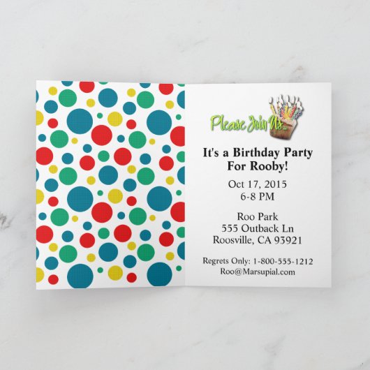 Birthday Cupcake - Kangaroo (Binnen)