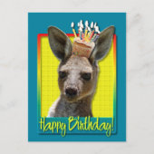Birthday Cupcake - Kangaroo Briefkaart (Voorkant)