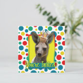 Birthday Cupcake - Kangaroo Kaart (Staand voorkant)