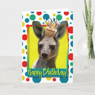Birthday Cupcake - Kangaroo Kaart