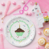 Birthday Cupcake Papieren Bordje (Feest)