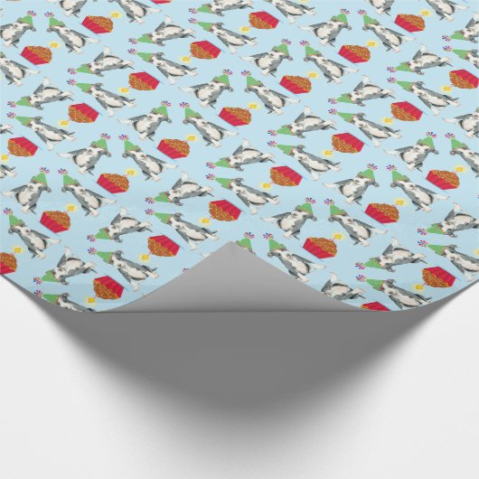 Birthday Cupcake Pit Bull Terrier Cadeaupapier (Hoek)