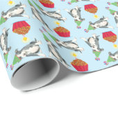 Birthday Cupcake Pit Bull Terrier Cadeaupapier (Rol Hoek)