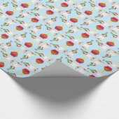 Birthday Cupcake Pointer Wrapping Paper Cadeaupapier (Hoek)