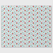 Birthday Cupcake Pointer Wrapping Paper Cadeaupapier (Vlak)