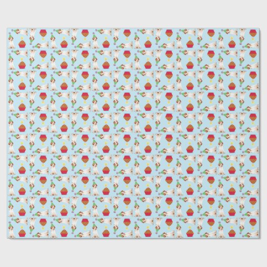 Birthday Cupcake Pointer Wrapping Paper Cadeaupapier (Vlak)