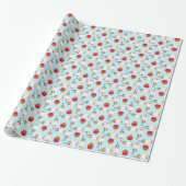 Birthday Cupcake Pointer Wrapping Paper Cadeaupapier (Uitgerold)