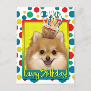 Birthday Cupcake - Pommeren Briefkaart