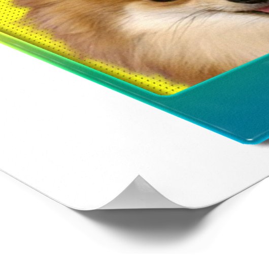 Birthday Cupcake - Pommeren Poster (Hoek)