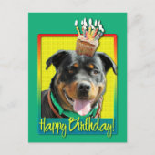 Birthday Cupcake - Rottweiler - SambaParTi Briefkaart (Voorkant)