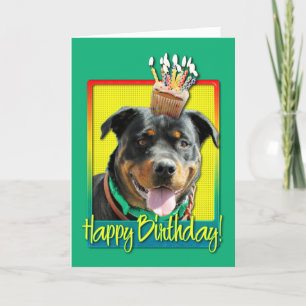 Birthday Cupcake - Rottweiler - SambaParTi Kaart