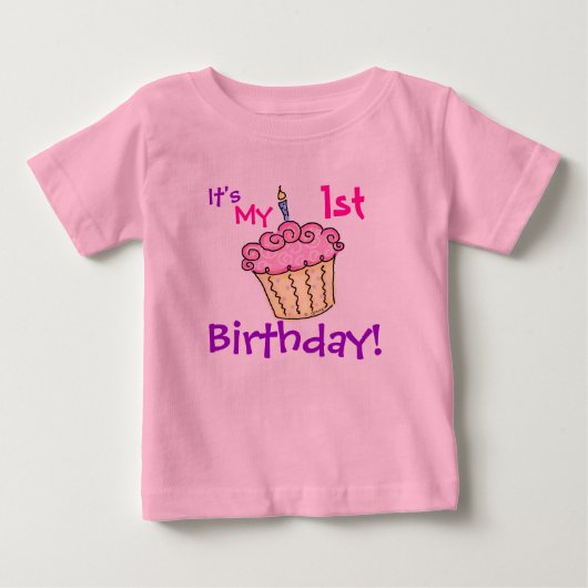 Birthday Cupcake shirt (Voorkant)