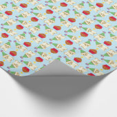 Birthday Cupcake Speelgoed Poodle Cadeaupapier (Hoek)