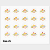 Birthday Cupcake Stickers (Vel)