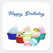 Birthday Cupcake Stickers (Voorkant)