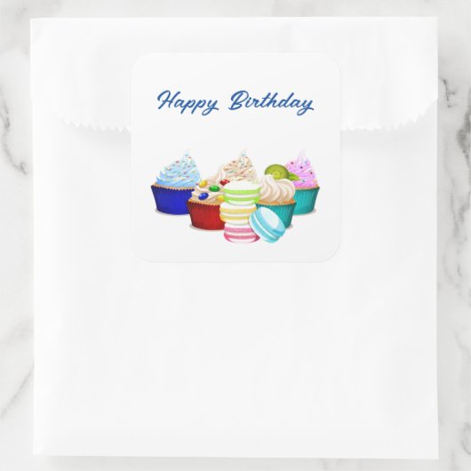 Birthday Cupcake Stickers (Tas)