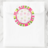 Birthday Cupcake Stickers jouw naam toevoegen (Tas)