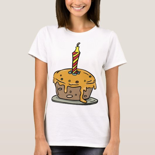 Birthday Cupcake T-Shirt (Voorkant)