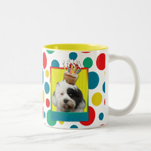 Birthday Cupcake - Tibetaanse Terrier Tweekleurige Koffiemok