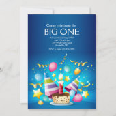 Birthday Cupcake Uitnodiging (Voorkant)