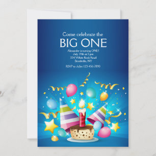 Birthday Cupcake Uitnodiging