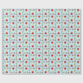 Birthday Cupcake Weimaraner Wrapping Paper Cadeaupapier (Vlak)