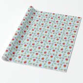 Birthday Cupcake Weimaraner Wrapping Paper Cadeaupapier (Uitgerold)