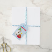 Birthday Cupcake Westie Gift Labels Cadeaulabel (Met Touw)