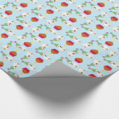 Birthday Cupcake Westie Wrapping Paper Cadeaupapier (Hoek)