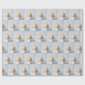 Birthday Cupcake with a Candle Cadeaupapier (Vlak)