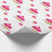 Birthday Cupcake Wrapping Paper Cadeaupapier (Hoek)