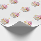 Birthday Cupcake Wrapping Paper Cadeaupapier (Hoek)