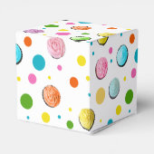 Birthday Cupcakes and Stippen Monogram Bedankdoosjes (Achterkant)